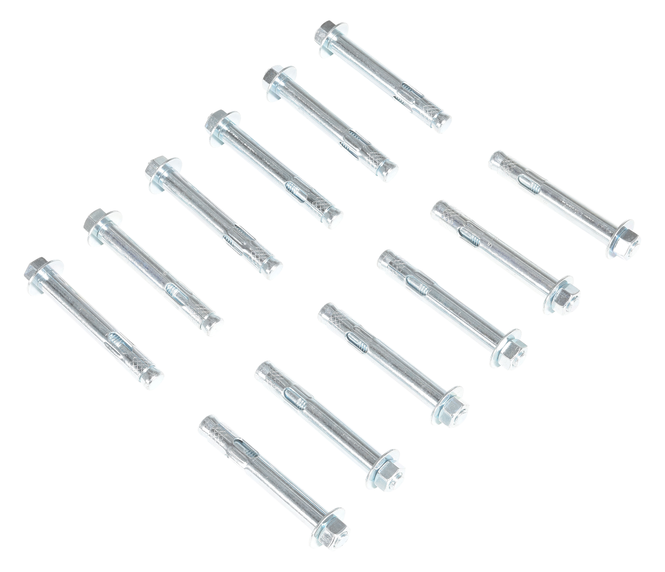 150) Concrete Wedge Anchor Bolts 1/2 x 4-1/2 Includes Nuts & Washers BULK - Lexar Industrial