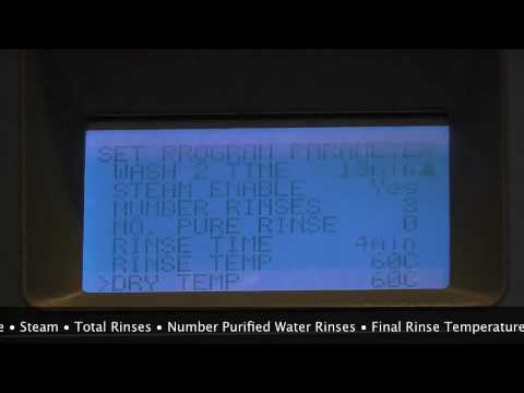 Programming a Labconco glassware washer